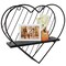 Spec101 Metal Floating Shelf - Decorative Heart Design Hanging Shelf Wall Decor